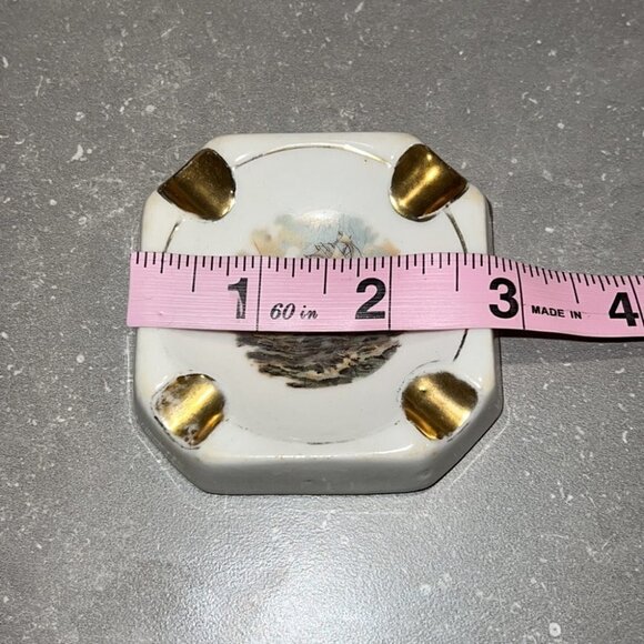 LIMOGES small Sailing boat ashtray with gold tone - Picture 9 of 12